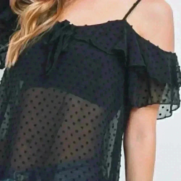 Black Blouse / Top - Picture 2 of 5